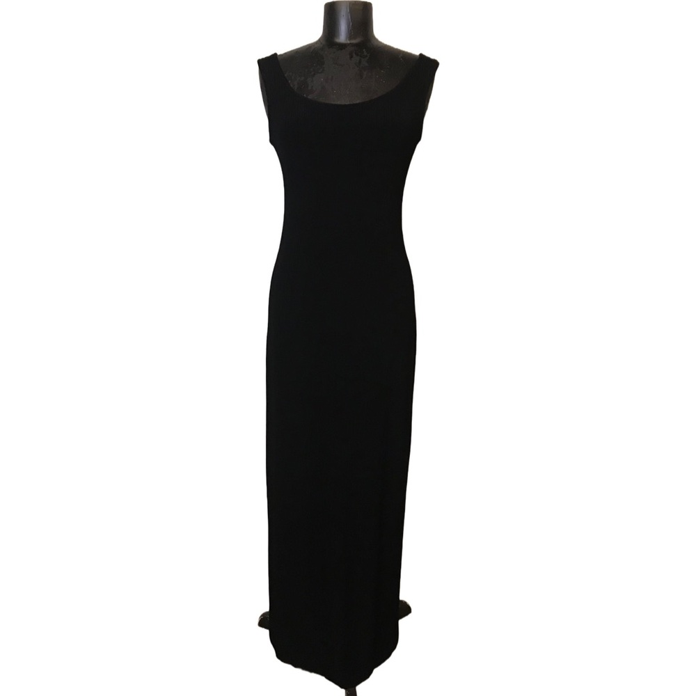 90s Grunge Vintage Alex Evenings Sleek Black Dress